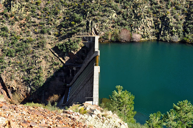 Reservoir Maja Robledo, province of Caceres, Hurdes, Extremadura, Spain